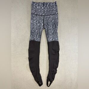 Lululemon Wunder Under SE Restored Stirrup Pant Dramatic Static White Black 6